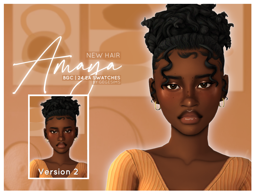 GegeSims - Yara Hair - The Sims 4 Create a Sim - CurseForge