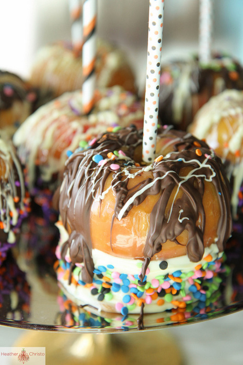 thecakebar:  Salted Vanilla Caramel Chocolate Apples Tutorial