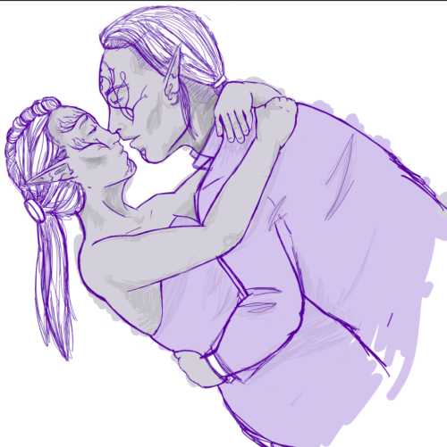 *inarticulate screech* I am THIRSTY for a kiss between falsesecuritysketches’s OC Xander and m