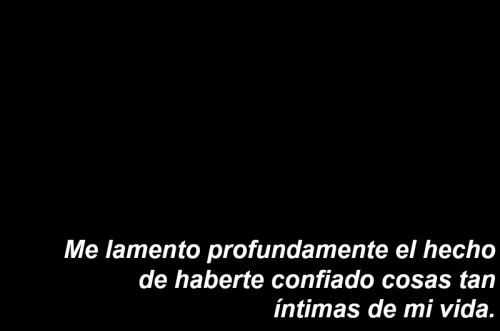 inssolente:  Esto fue lo último que me dijo. El final original dice ‘’Que estés muy bien, Lina.’’Sinceramente espero que te estés pudriendo en el infierno, si es que existe. 