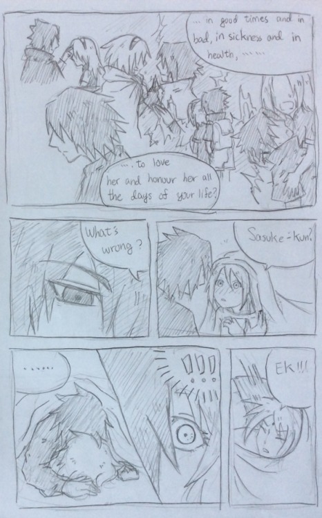 synthiachen1995:  synthiachen1995:  I tried to draw another kind of comic, but it was… So hard to draw only by pencil? I would like to draw more in this style in the future, but it really takes long time. Improve+ing!!!  what Sakura missed…(///_///)