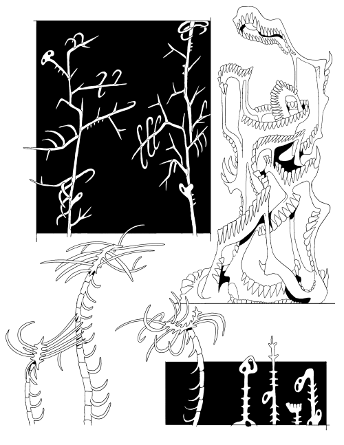 Together Again Deadworlds concept art by Michael DeForge