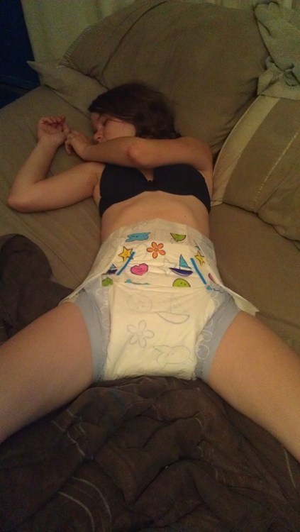 Women in messy diaper adult baby girls