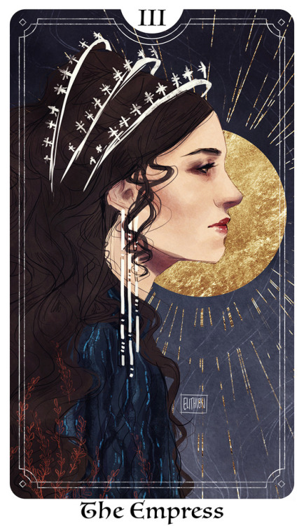 elithien: and so the countdown to completion begins. [10/78] Star Wars Tarot Card: THE EMPRESS&ndash