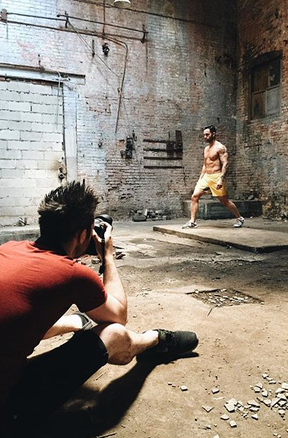Behind the scenes of Ramin&rsquo;s new photoshoot for Broadwway Style Guide. Pic from Jenny