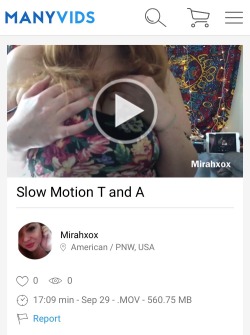 mirahxox:  New Video: Slow Motion T&amp;AAmateurPorn || Manyvids || Giftrocket
