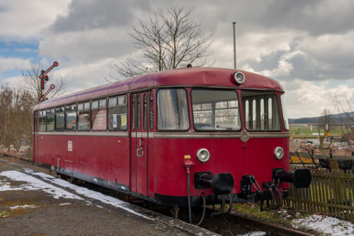 “The old railbus”- Uerdingen VT98 from 1961, a common train type in Germany for branch lines- captur