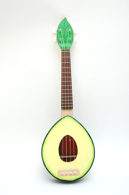 littlealienproducts:Avocado ukulele ( Avolele ) // $450