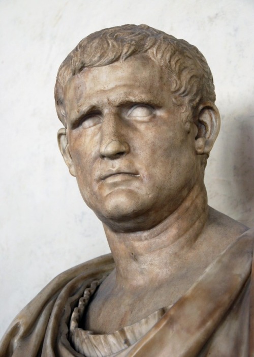 myglyptothek:Portrait of Agrippa. Augustan era. 27 BC - 14 AD. Greek marble. Uffizi Gallery, Florenc