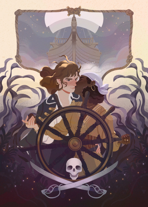 Anne Bonny & Mary Read from the Golden Age of Piracy ‍☠️For the @dames-zine 