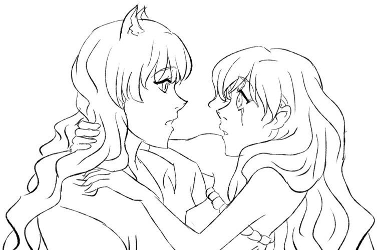 hiradameirin:  RWBY X Little Mermaid part 2 Weiss &amp; Blake. From the movie