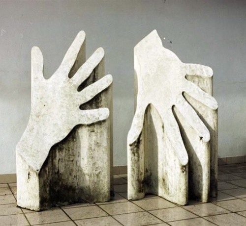 unsubconscious:Doru Covrig, “Hands” with Yohji Yamamoto S/S 2009.   #s
