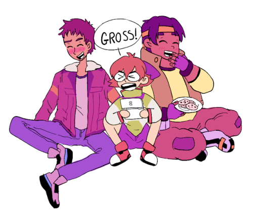 powerpuff - lance is a BLB (bro loving bro) also hunk was...