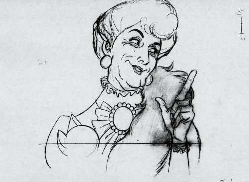 scurviesdisneyblog:Madame Bonfamille animated by Milt Kahl for The Aristocats“Even after all those y