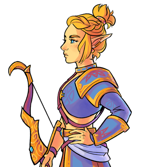 kiiro-art:might not stop until I’ve drawn Zelda in every outfit from botw, they’re all s
