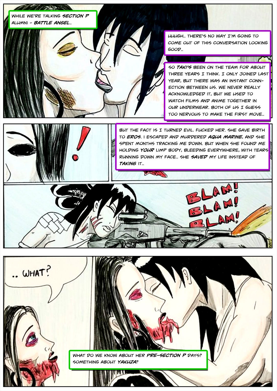 Kate Five and New Section P Page 13 by cyberkitten01   Taki up for discussion :/