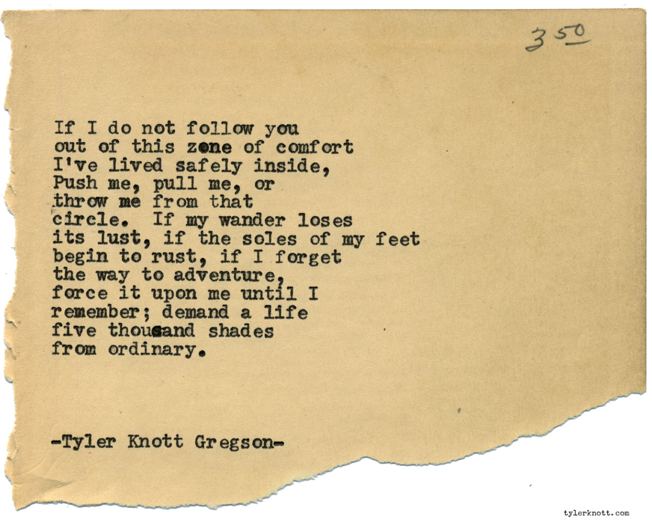 tylerknott:  Typewriter Series #1480 by Tyler Knott GregsonChasers of the Light &amp;