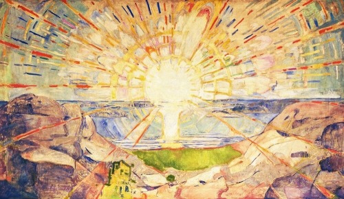 rhapsodicdaisies: “The Sun” by Edvard Munch (1909)