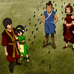 themeghanchakra:   you shut up this is the cutest gifset   I guess this explains why the Beifong sisters are half sisters :/