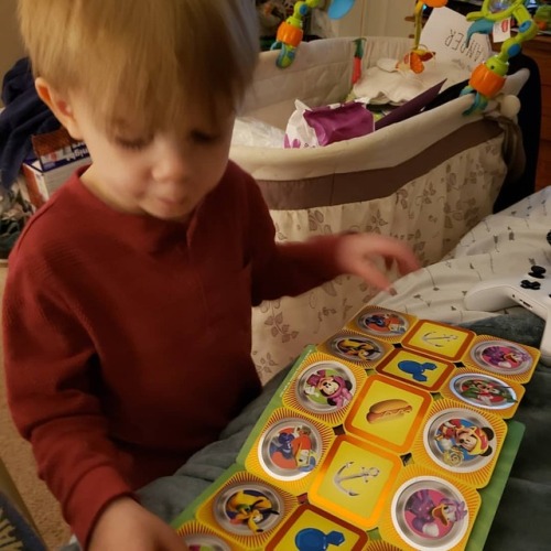 Alexander loves all his cards he got for hits birthday.❤ He keeps asking to look at them.  w