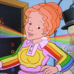 Comicstore:  Gangviolentz: Ms Frizzle Wearing The Original Gay Pride Colors She’s