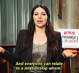 lauraslittlespoon:  If you meet your character (Alex Vause), what would you say to