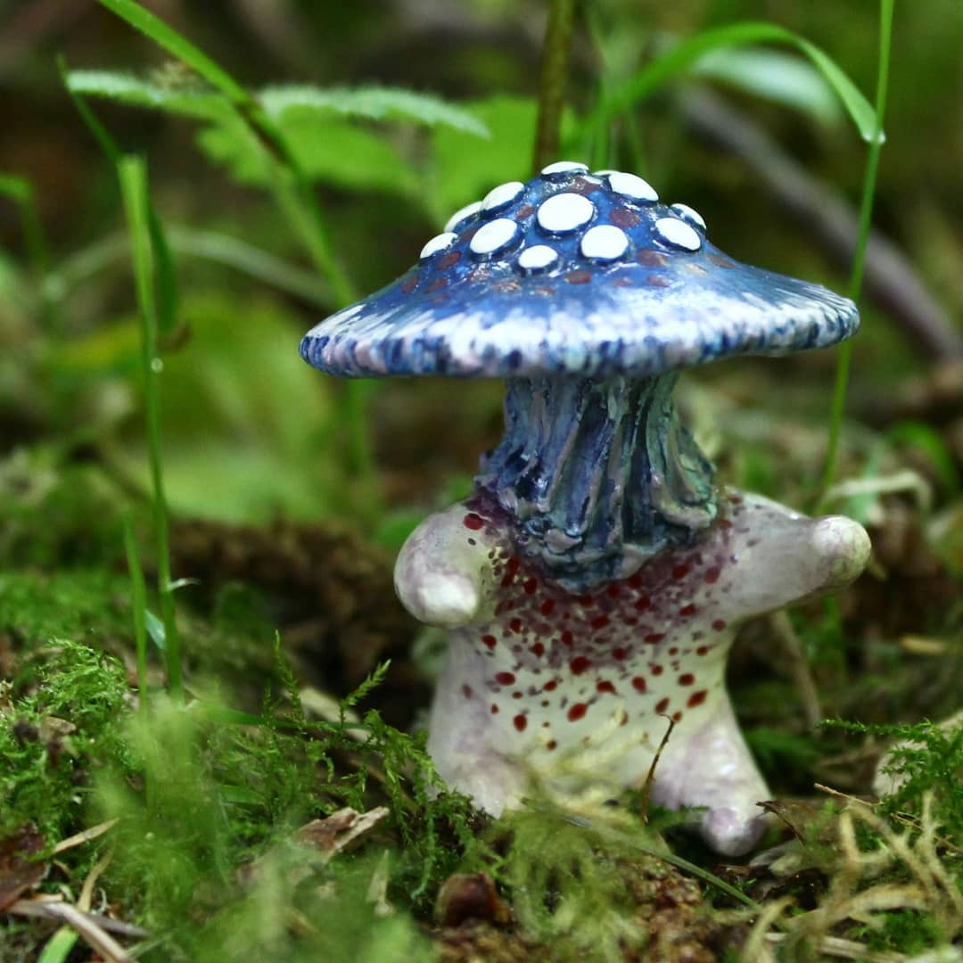 woodland-sorcery:  sosuperawesome:  Funguise Figurines / Brooches Wicked West on