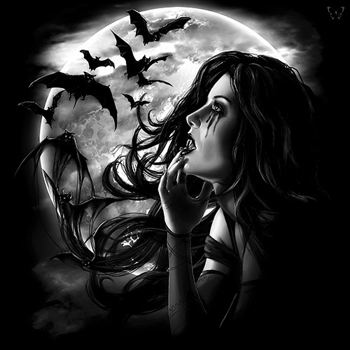 whitesoulblackheart:  Vampire angel by Henning Ludvigsen (Please leave credit … Ƹ̴Ӂ̴Ʒ) 