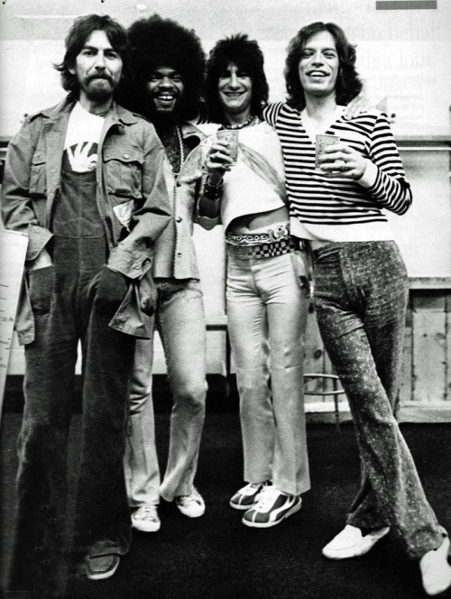 superseventies: George Harrison, Billy Preston, Ron Woods and Mick Jagger