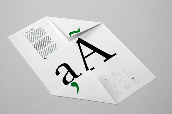 Year 2 / POSTER: Caslon Pro. Client: Font Foundry. Designer: Jack Collins.