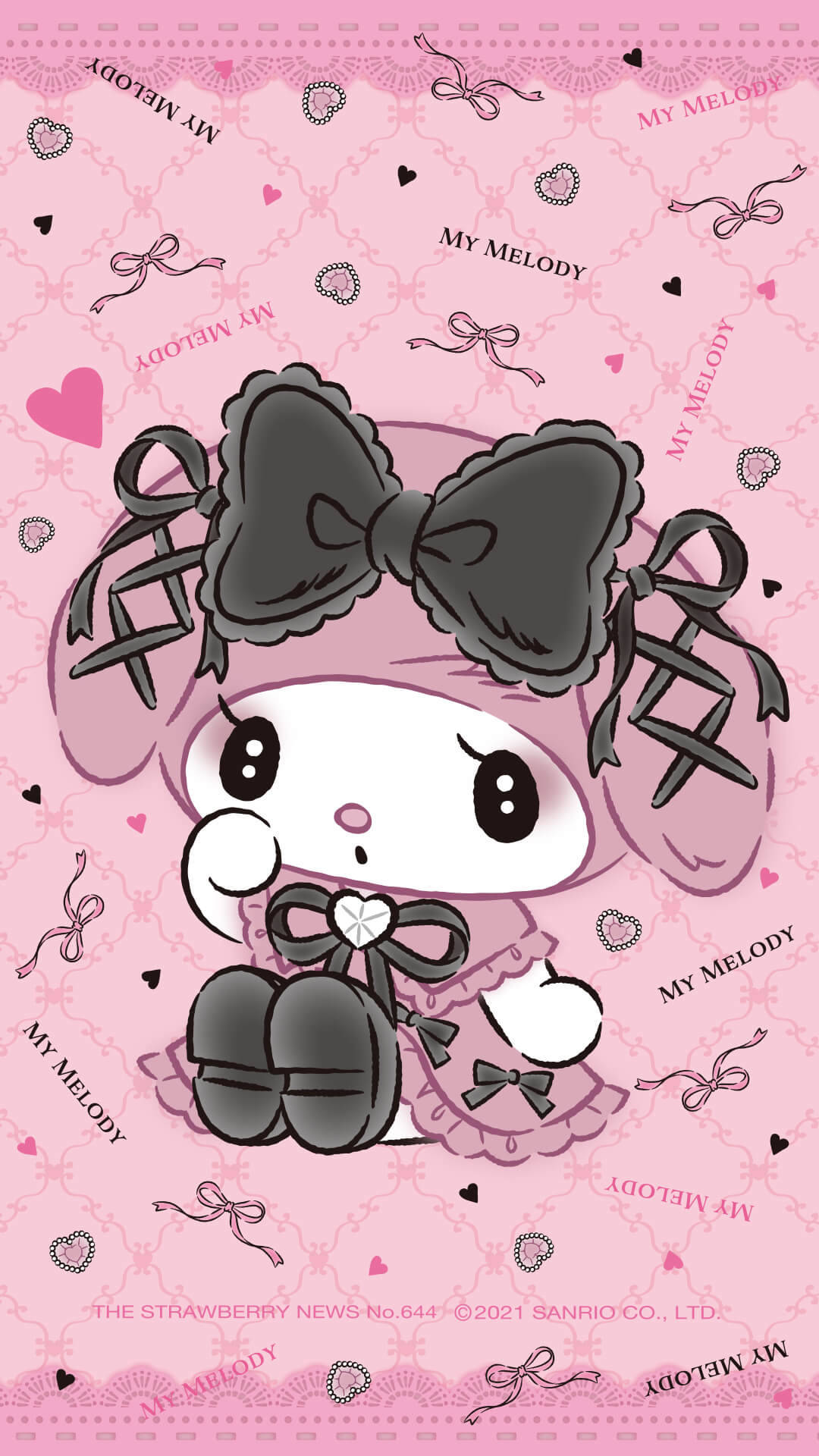 My Melody Wallpaper 4K Pink 5K Cute cartoon 11723