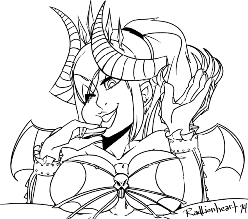 radlionheart:  Scheduled Post for TFT Gave up on lines, got lazy. Don’t feel like colouring it. 