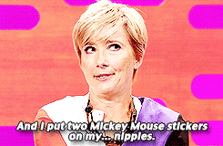 damethompson:  She was used to take off her clothes and put on a robe to be more
