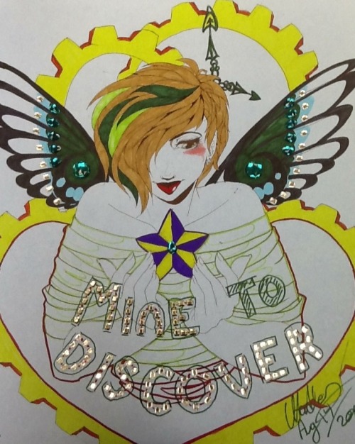 I certainly did not expect to do an art project in this course. But regardless I was prepared, baby!