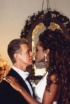 timemcflys:  David Bowie and Iman at their wedding in 1992 