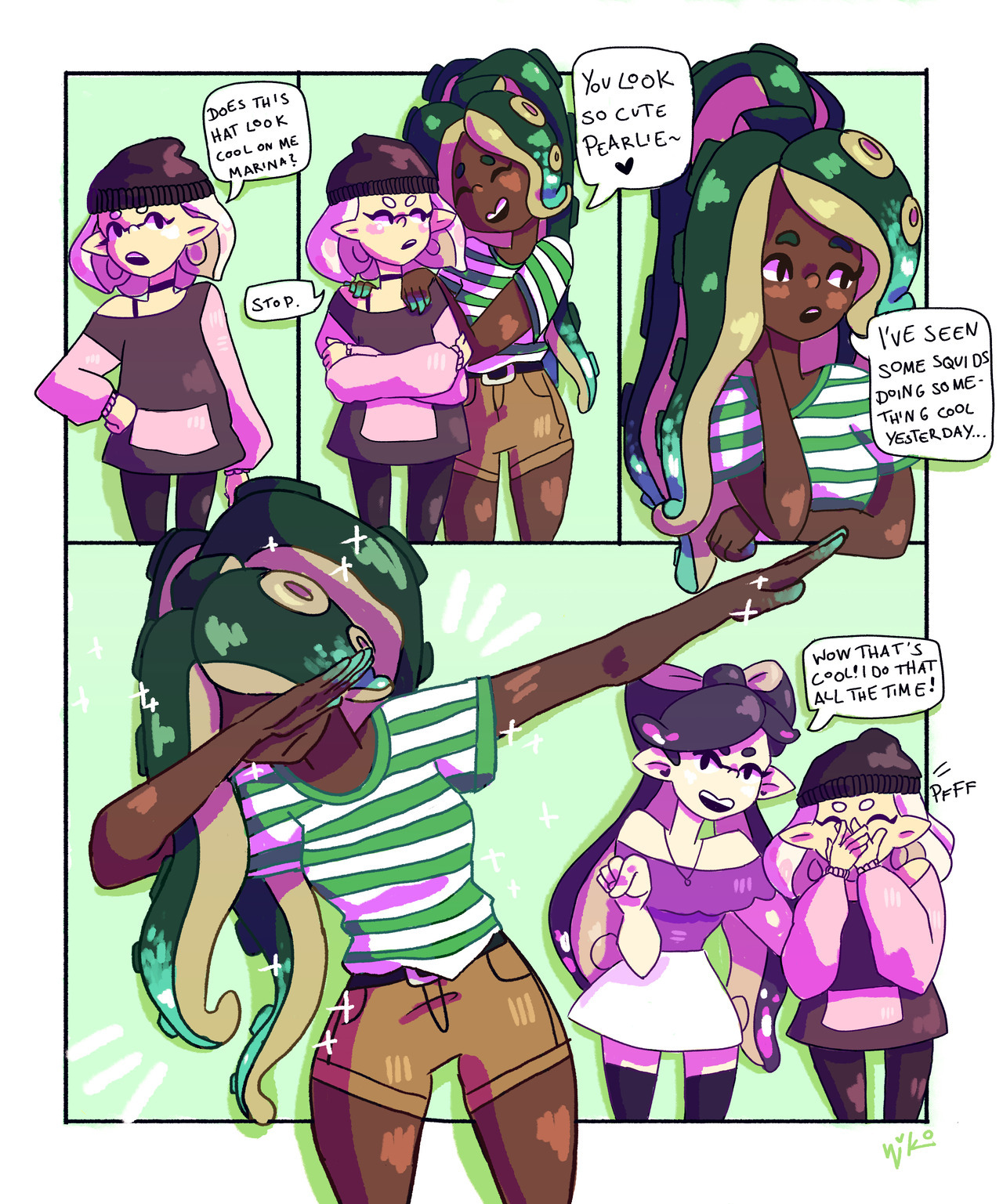 niko-draws: marina and callie are cool™   i hate myself for this wow  Marina is