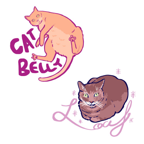 yawpkatsi: Had some major art block so I drew my good cat boyes. Available as stickers on my Redbubb