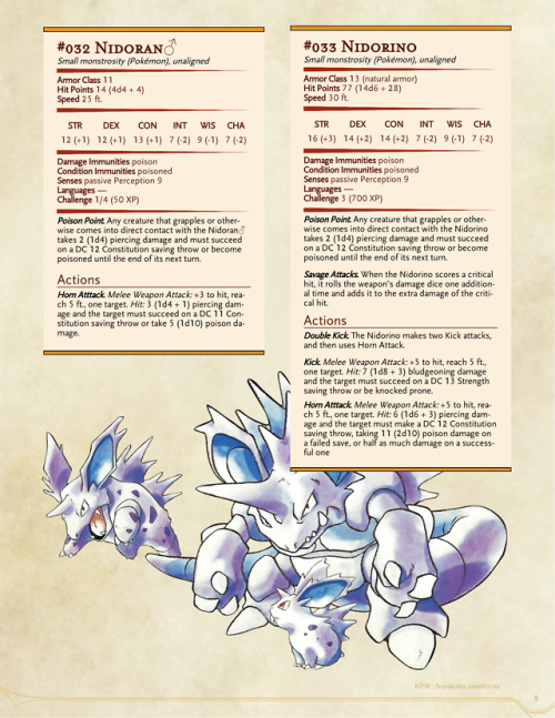 Revisions: Sandshrew, Sandslash, and the Nido Family#027-028 Sandshrew and Sandslash#029-031 Nidoran