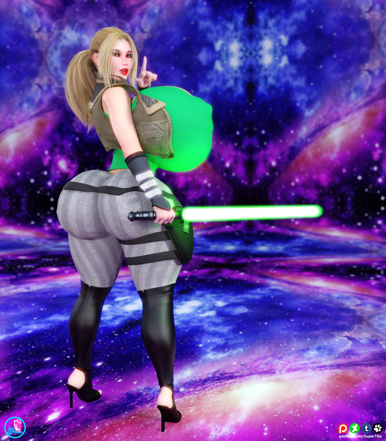   Lola n Chelsea as a Jedi?!&hellip;.sexy!!!!I did this around the time I did