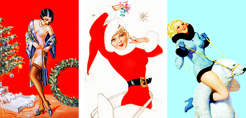 vintagegal:  1930s-1950s Christmas pin-ups adult photos