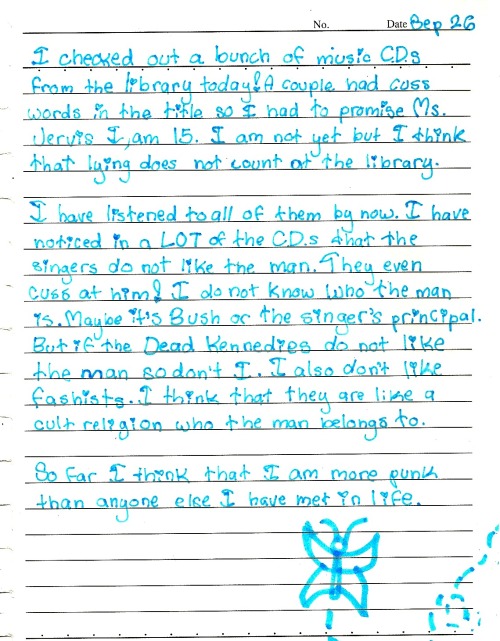 hypotheticalwoman:coelasquid:thisishangingrockcomics:actual diary entry from when i was in 5th grade