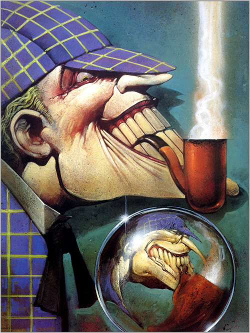 devilonadinosaur:  The Joker by Carl Critchlow. 