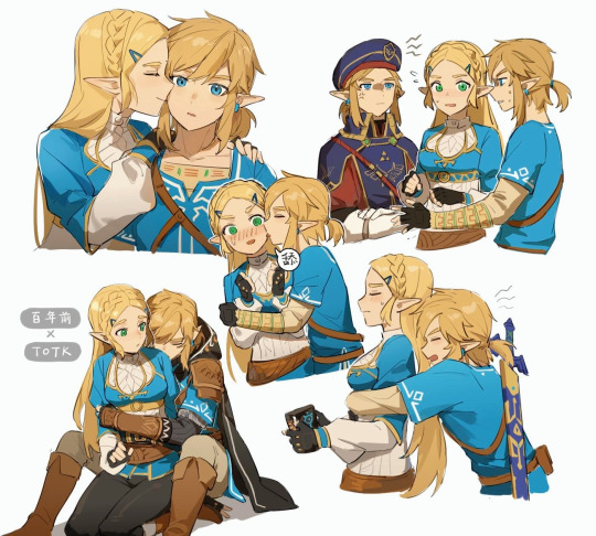 BoTW] [TotK] Zelda and Link. (By @softp3ach_) : r/zelda