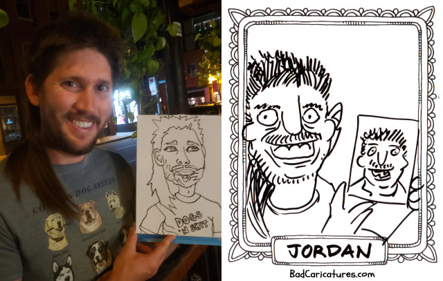 A terrible caricature of Jordan