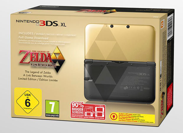 tinycartridge:  Gold, limited edition The Legend of Zelda: A Link Between Worlds