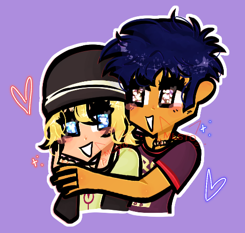 drew this sometime in 2020 becuz me and my bf wanted icons LOL and i felt like drawing these two fro