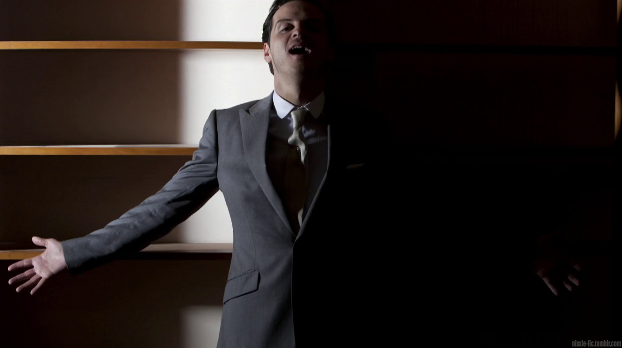 nixxie-fic:  Oh My Good Lord! *fans self* Promo Pictures - Andrew Scott as Jim Moriarty
