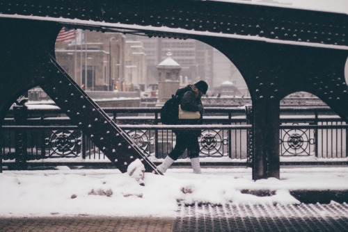 Snow has finally returned to Chicago