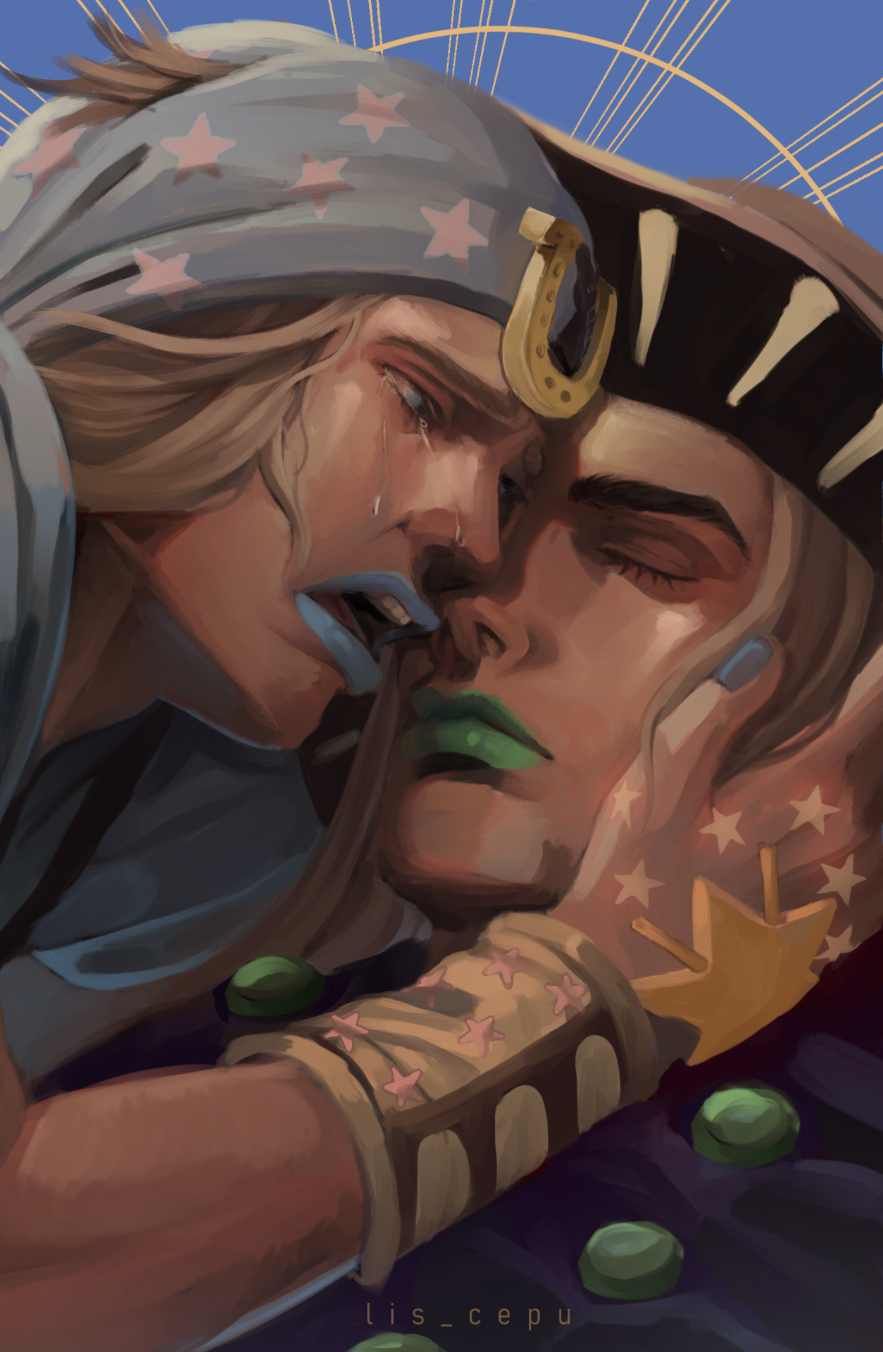 Best Duo - Johnny and Gyro (Fanart by me!) : r/StardustCrusaders