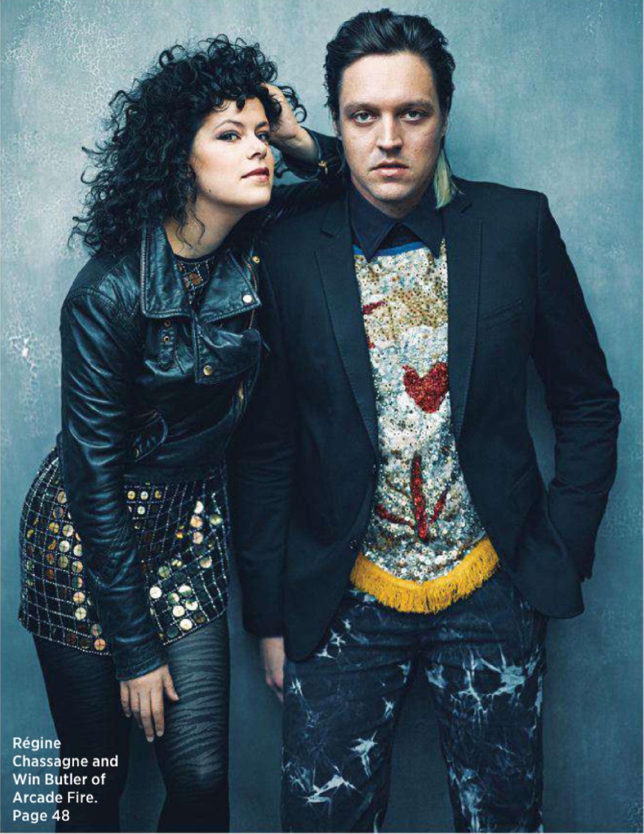 herthemovie:  thekillerssluts:  [HQ] Arcade Fire - Rolling Stone. January 16, 2014